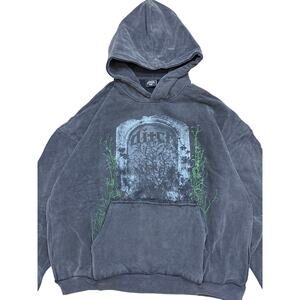 Ditch Deadstock Hoodie NWT Coal Embroidered vine pullover OS XXL ships fast